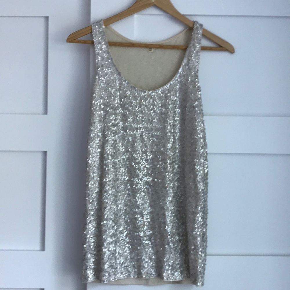 Sequin tank top